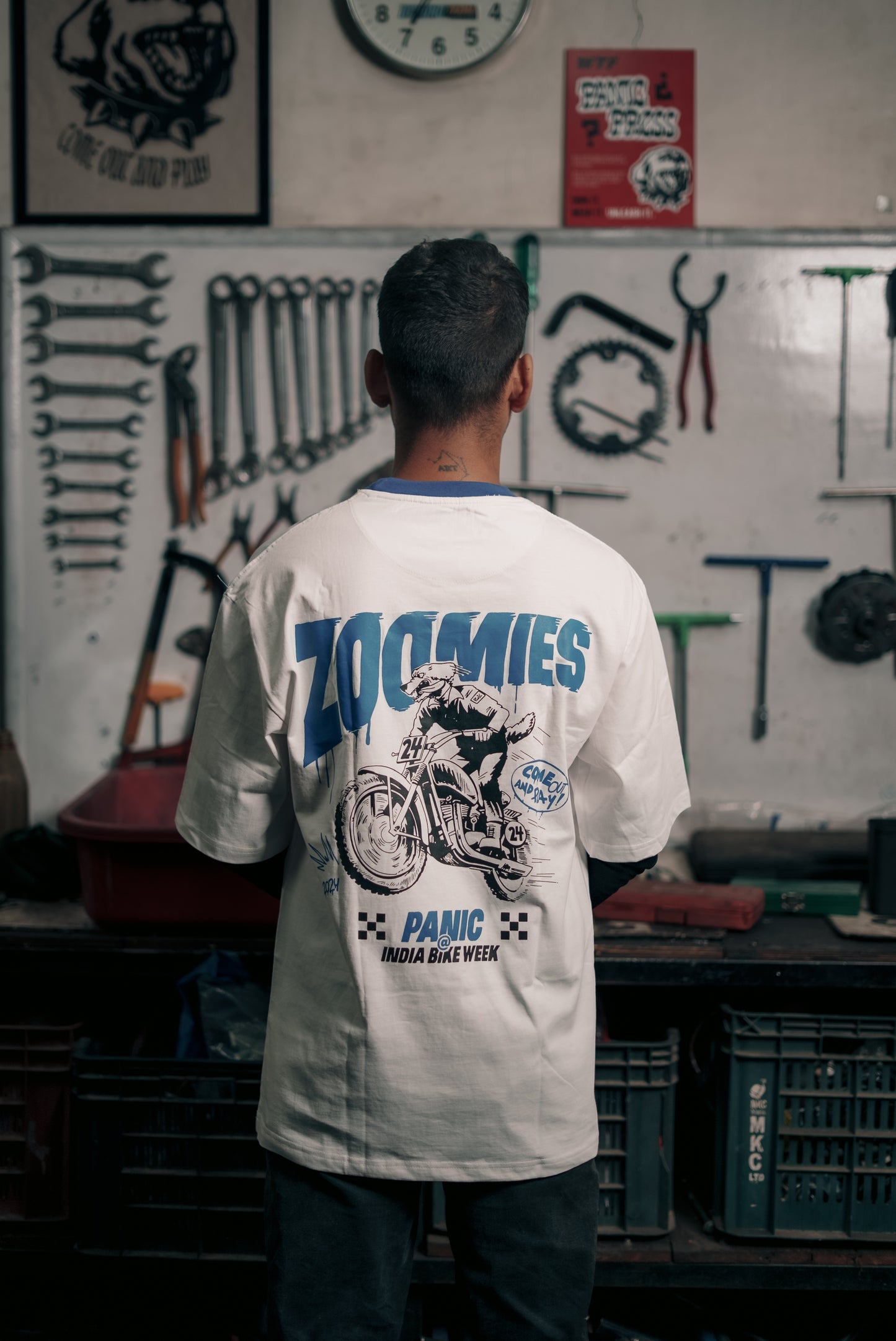 ZOOMIES RACER NECK T-Shirt | Graphic half sleeve T-Shirt |
