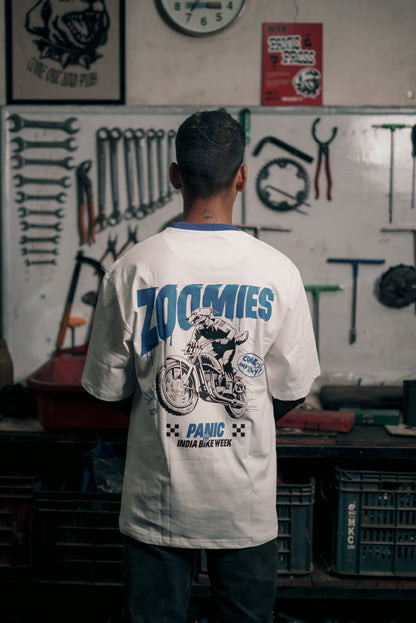 ZOOMIES RACER NECK T-Shirt | Graphic half sleeve T-Shirt |