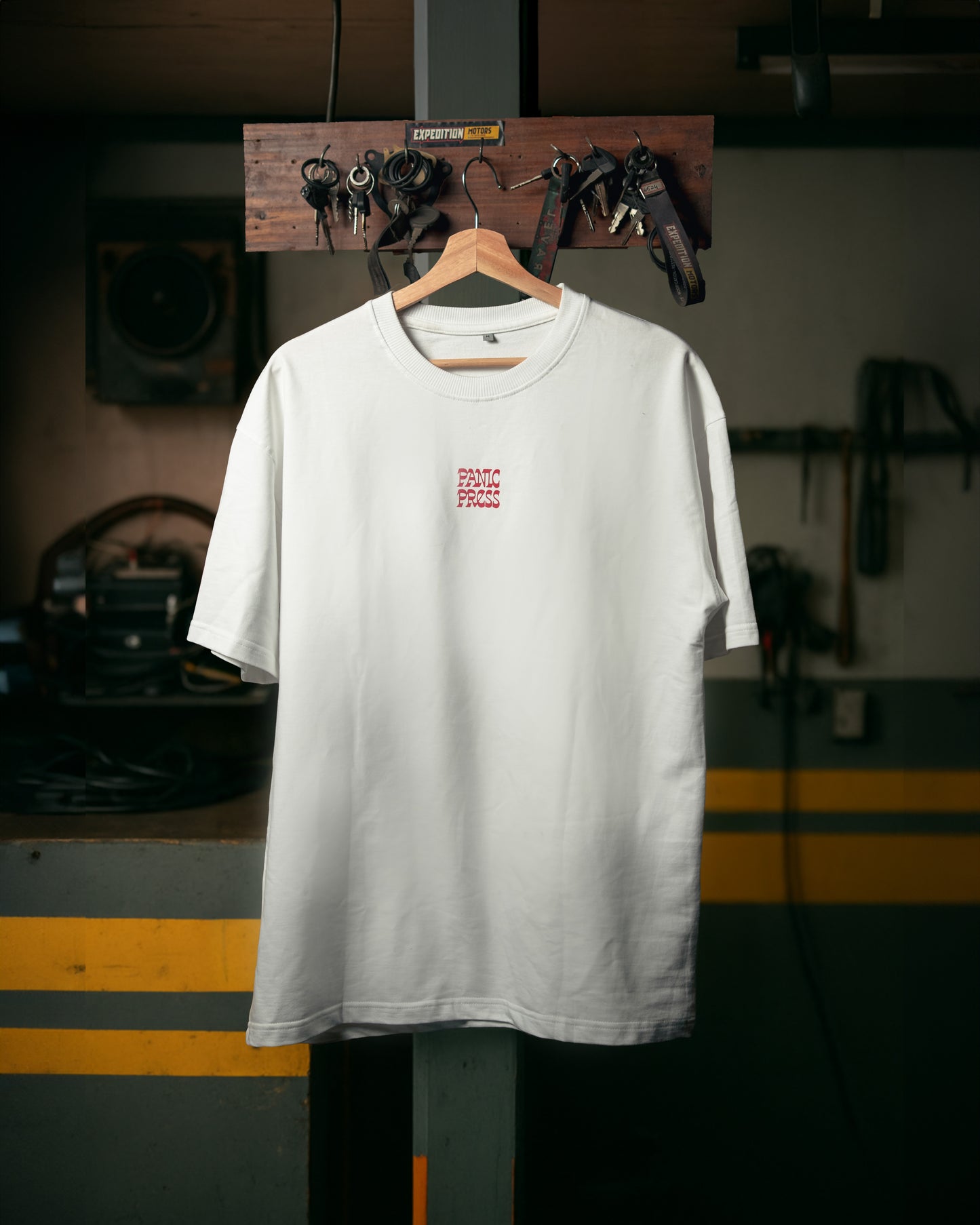 PANIC AT IBW | Half sleeve graphic logo tee